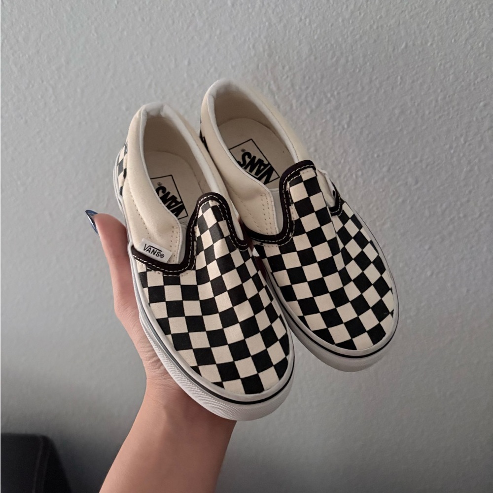 KIDS Vans Checkerboard Slip-On Shoes